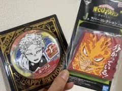 ヒロアカ ホークス エンデヴァー 缶バッジ ラバキー