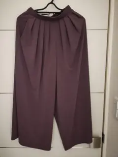 Tango様専用【新品】UNIQLO シフォンスリットスカートパンツパープルXS