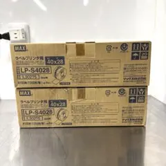 MAX LP-S 40×28 ラベル　感熱紙　合計12巻セットのサムネイル