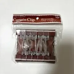 リングカーテンクリップ クリア 10個