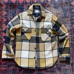 50s 60s Fox Knapp ウールシャツ 大柄チェック ビンテージ 20