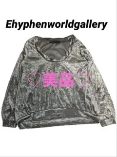 【E hyphen world gallery】♡美品♡人気のベロアトップス