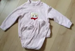 ユニクロフリースパジャマ　モフサンド ルームウェア　パジャマ 120サイズ