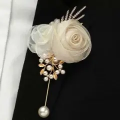 コサージュ ブローチ 2way パール 卒園 入園 卒業 入学 セレモニー