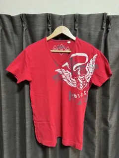 DIESEL Vネック Tシャツ レッド Mサイズのサムネイル