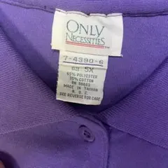 Only Necessities パープル 無地 ポロシャツ 5X ビッグサイズ