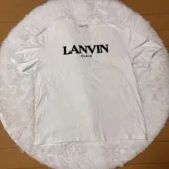 LANVIN PARIS ロゴ Tシャツ ホワイト　XLのサムネイル