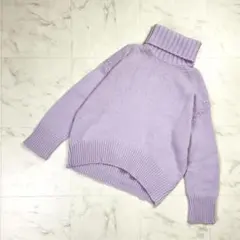 GALERIE VIE タートルネックニット ラベンダー サイズS*MD533