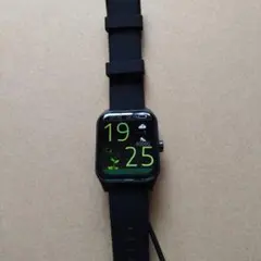 ブラックスマートウォッチ 本体 充電ケーブル有り