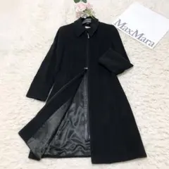 Max Mara カシゴラ混ロングコート チェスターコート カシミヤ アンゴラ Max Mara カシゴラ混ロングコート チェスターコート カシミヤ