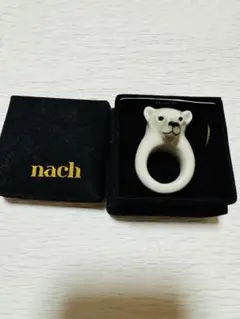 Nach Bijoux 指輪 磁器　バセットハウンド　犬　DOG 未使用 Nach Bijoux 指輪 磁器 バセットハウンド 犬 DOG 未使用 リング