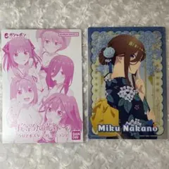 【即日発送】五等分の花嫁 クリアポスターコレクション2 三玖