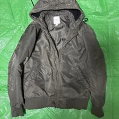 H&M LOGG フード付き中綿ブルゾン カーキ Sのサムネイル