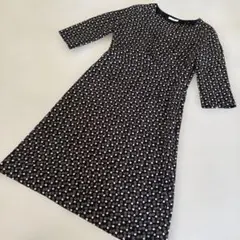 fredy 幾何学模様 カシュクールワンピース 七分袖 38のサムネイル