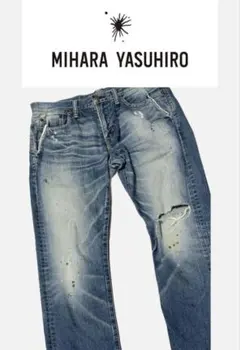 MIHARA YASUHIRO アーカイブ　リメイクデニムパンツ　M MIHARA YASUHIRO アーカイブ リメイクデニムパンツ M