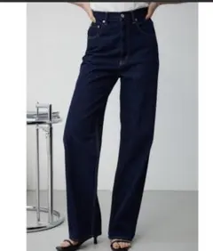 AZUL DENIM ハイウエストワイドデニム　L