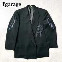 l'garage uomo レガラージュ　ビッグサイズ　刺繍テーラードジャケット
