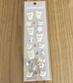 コリラックマ　フロッキーシール　もこもこシール