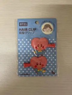 BT21 TATA 前髪クリップ ヘアピン 2個セットのサムネイル