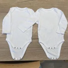 baby GAP ホワイトロンパース 6-12ヶ月 2枚セット