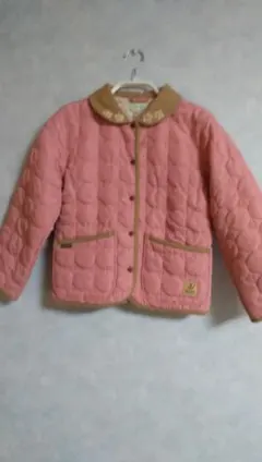 3can4onのピンク キルティングジャケット