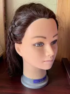 本格ヘアアレンジ練習用マネキン、オール人毛使用、大手美容専門学校採用品