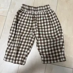 organiczoo ギンガムチェックパンツ