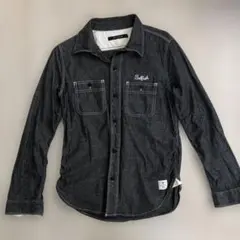 VENCE EXCHANGE 長袖シャツ S ダークグレー デニムデザイン