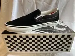 VANS スリッポン ブラックスエード / US9.5(27.5cm)