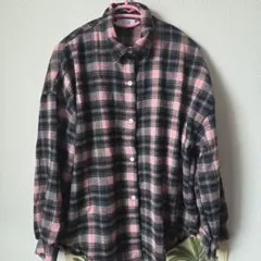 meJahe☆フランネルチェック柄長袖シャツ