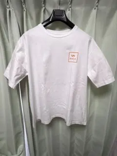 RVCA Tシャツ ホワイト カモ柄ロゴ