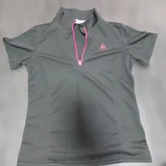le coq sportif ハーフジップ 半袖シャツ ブラックのサムネイル