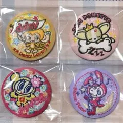 ナルミヤキャラクターズ　刺繍缶バッジ　ベリエちゃん　メゾピアノ　エンジェルブルー