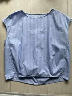 A DAY IN THE LIFE フレンチスリーブ　ストライプ　シャツ