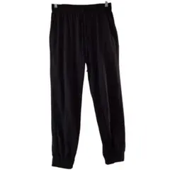 SHEIN ブラック イージーパンツ【XL】ウエストゴムとドローストリング付き