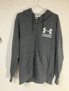 UNDER ARMOUR グレー フルジップパーカー L