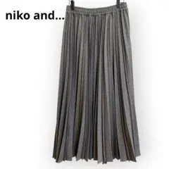 niko and.../ニコアンド★ウールライクプリーツスカート　ロングスカート