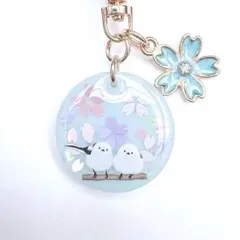 シマエナガ　チャーム　2点　おまとめ　レジン　かわいい