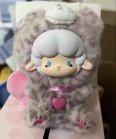 TOP TOY ギュンギュンラム ピンクヒョウ柄 ぬいぐるみ ストラップ 巻巻