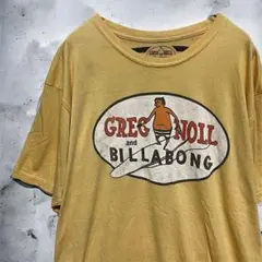AHIE サーフTシャツ ビンテージ 古着 黄色 ビラボン グレッグノル コラボ