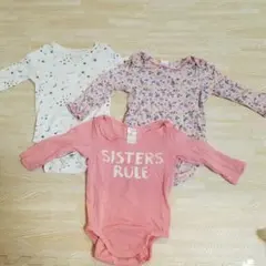 H&M　長袖　ロンパース5枚セット 60㎝～70㎝ 女の子　男の子　ボディスーツ