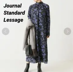 新品タグ付 ジャーナルスタンダードレサージュ　フラワープリントボウタイワンピース