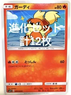 【まとめ売り】ポケモンカード ガーディ ウインディ 進化セット計12枚