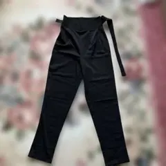 SHEIN ハイウエスト スラックス リボン付き