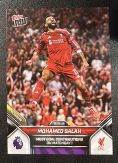 モハメドサラー　Salah Topps Now リバプール　プレミアレコード