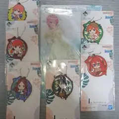 一番くじ五等分の花嫁　一花アクリルスタンド+ラバーチャーム 6個セット
