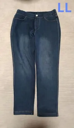 ダークブルー ストレートデニム LLサイズ