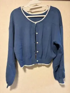【RETRO GIRL】カーディガン ブルー Fサイズ