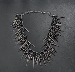 Spike Choker Necklace y2k グランジ 古着 kn2-1 - メルカリ