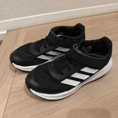 adidas キッズスニーカー ブラック/ホワイト